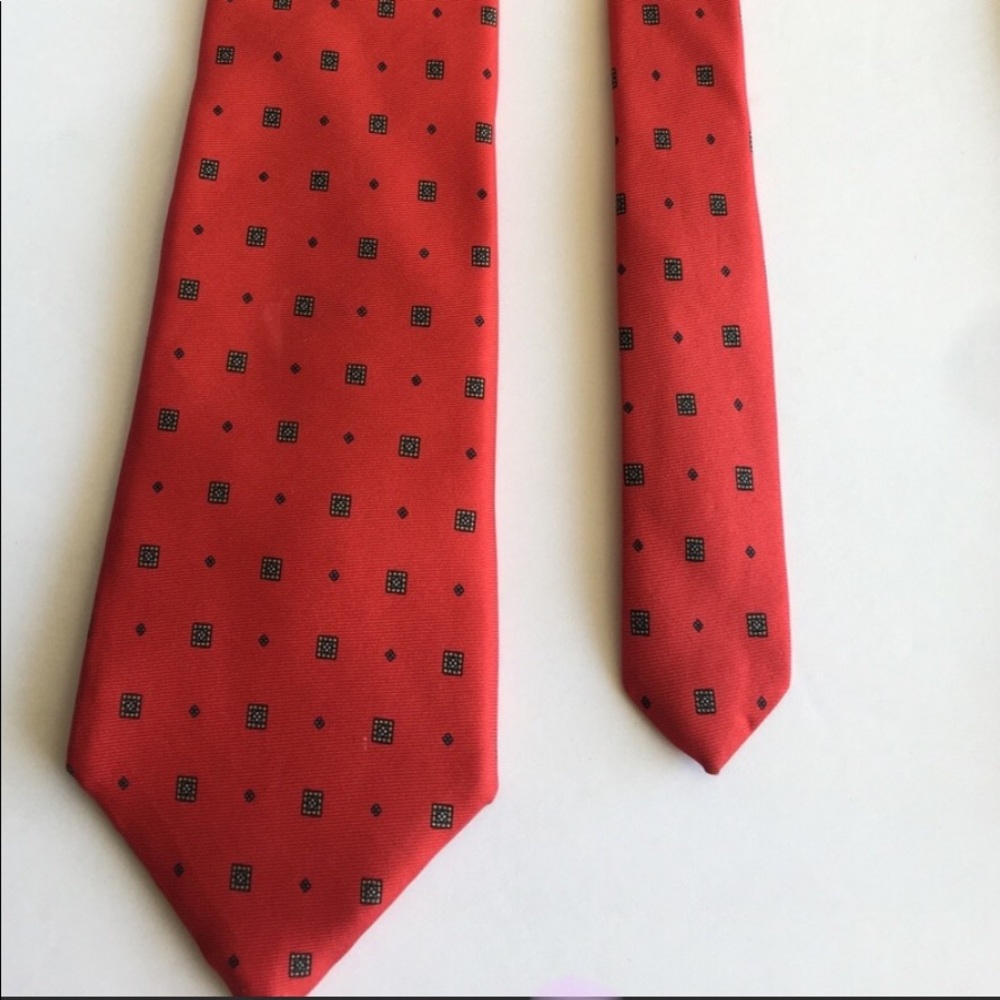 CHRISTIAN DIOR red necktie